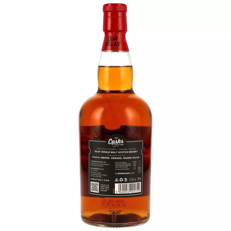 Cask Islay Special Edition 10 Jahre Sherry Casks Matured mit 57,3% single Malt scotch Whisky von A.D.Rattray