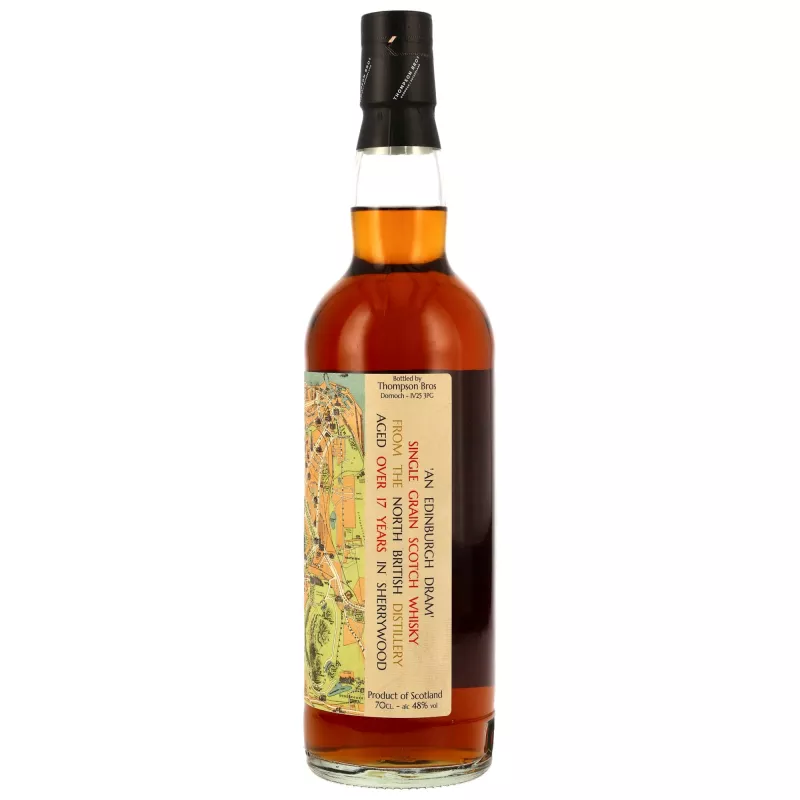 North British 17 Jahre Sherry Casks mit 48,0% An Edinburgh Dram von Thompson Bros. - single Grain scotch Whisky