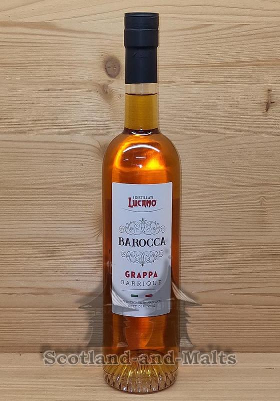 Lucano Passione Barocca Grappa mit 40,0% - feiner Barrique gereifter Grappa aus Italien
