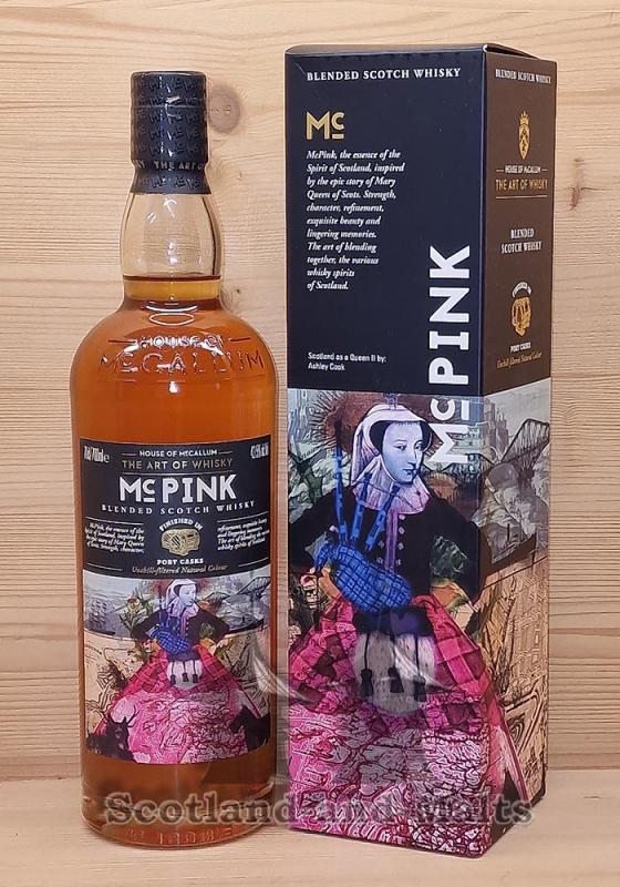 Mc Pink Blended Scotch Port Finish mit 43,5% Single Malt Scotch Whisky von House of McCallum