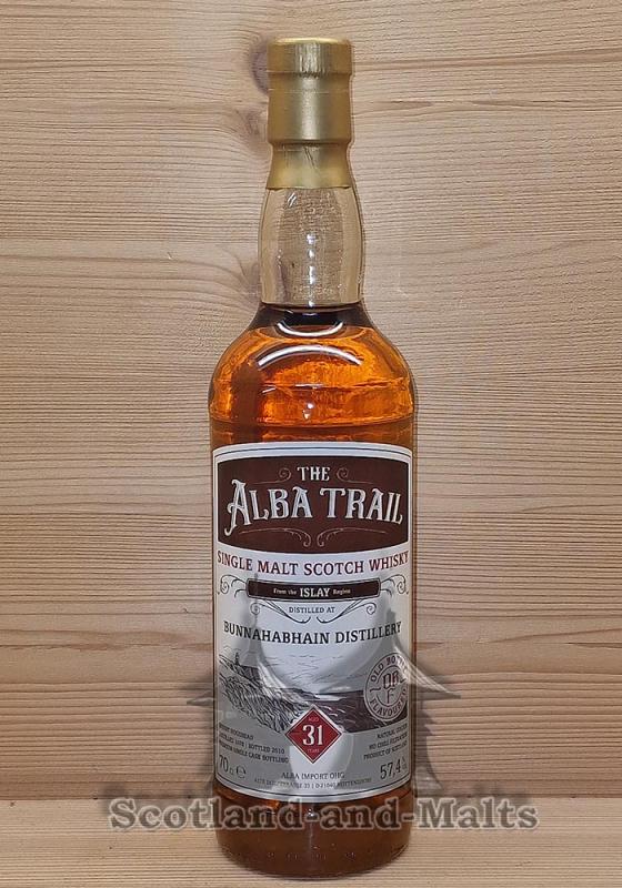 Bunnahabhain 1978 - 31 Jahre Sherry Hogshead mit 57,4% Single Malt scotch Whisky von ALBA Trail