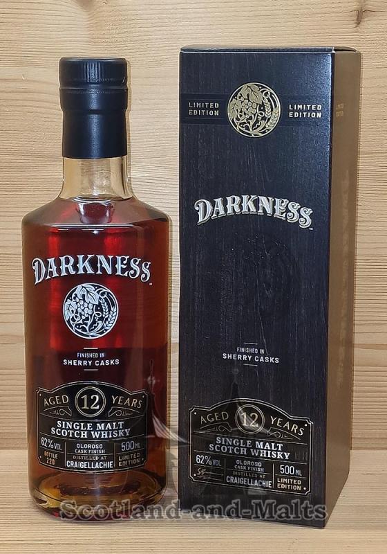 Craigellachie 12 Jahre Oloroso Sherry Finish mit 62,0% - Darkness Limitid Edition von Atom Supplies Limited