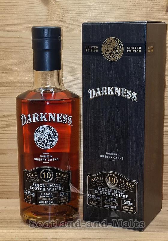 Aultmore 10 Jahre Oloroso Sherry Finish mit 53,8% - Darkness Limitid Edition von Atom Supplies Limited / Sample ab