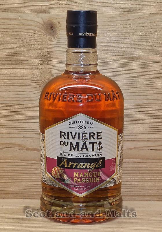 Riviere du Mat Arrange Rhum Mangue (Mango und Passionsfrucht) 35,0% - Likör mit Rum aus La Réunion