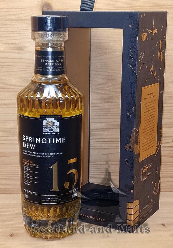 Auchroisk 2007 SPRINGTIME DEW 15 Jahre Hogshead mit 46,0% von Wemyss Malts - single Malt scotch Whisky