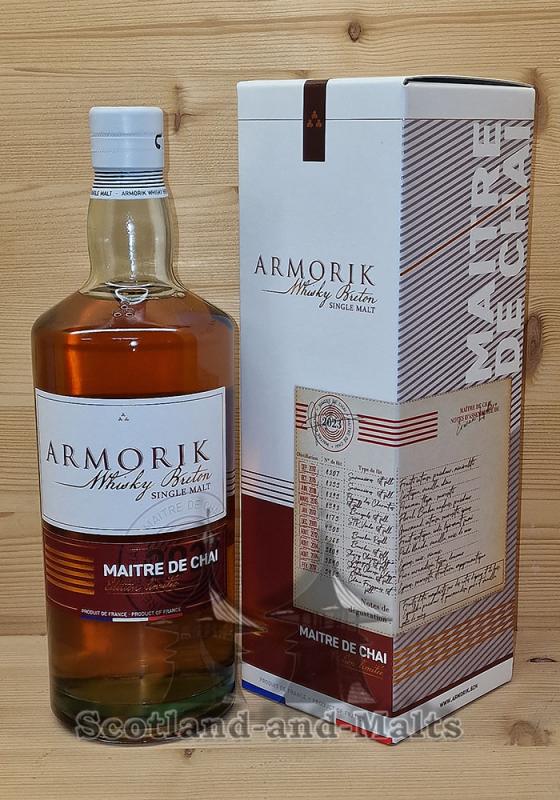 Armorik Maitre de Chai Edition 2023 mit 50,0% - single Malt Whisky de Bretagne (Frankreich)