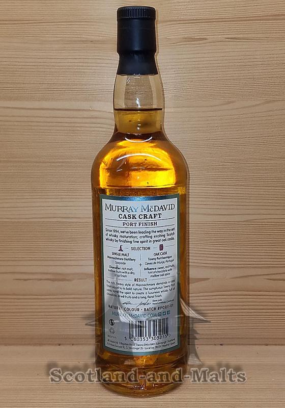 Mannochmore Port Cask Cask Finish mit 44,5% Single Malt Scotch Whisky - Cask Craft Serie von Murray McDavid