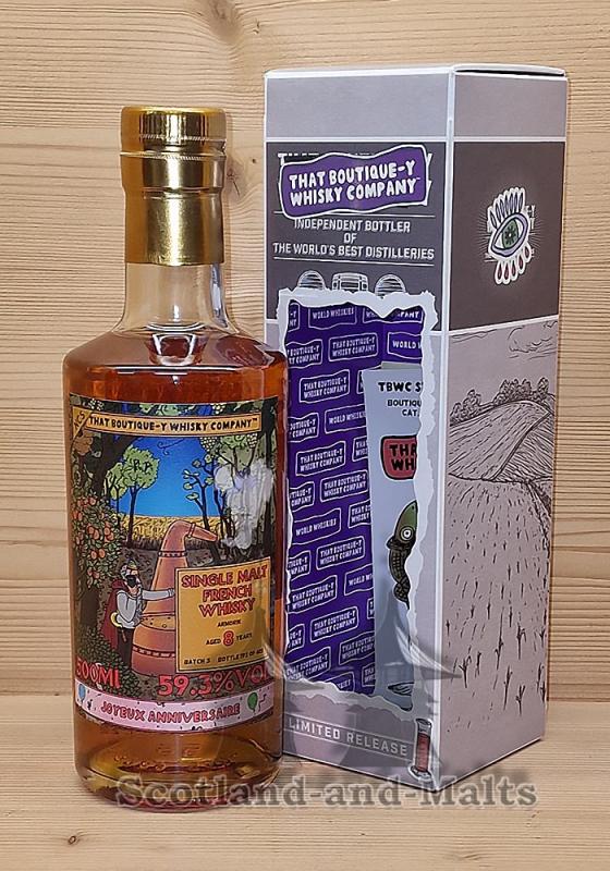 Armorik 8 Jahre Batch 3 mit 59,3% von That Boutique-y Whisky Company von Atom Supplies Limited - single Malt Whisky aus Frankreich