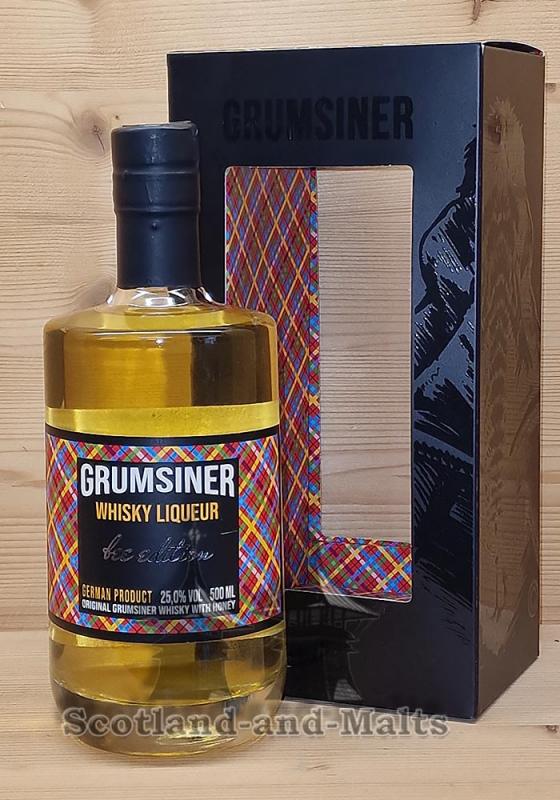 Mammoth Whisky Liqueur  "Bee Edition" Grumsiner Whisky Likör mit 25,0% - ein Likör aus Single Grain Whisky und Lindenblüten Honig aus der Grumsiner Brennerei in der Uckermark