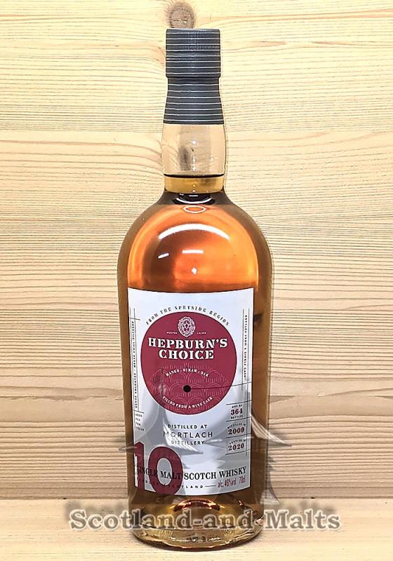 Mortlach 2009 - 10 Jahre mit 46,0% und Wine Finish - Hepburn’s Choice von Hunter Laing