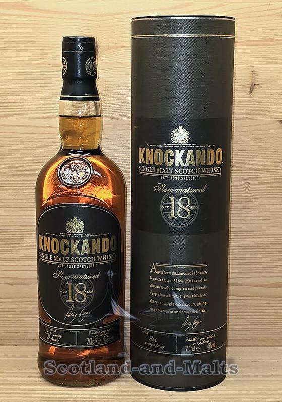 Knockando 18 Jahre mit 43,0% single Malt scotch Whisky