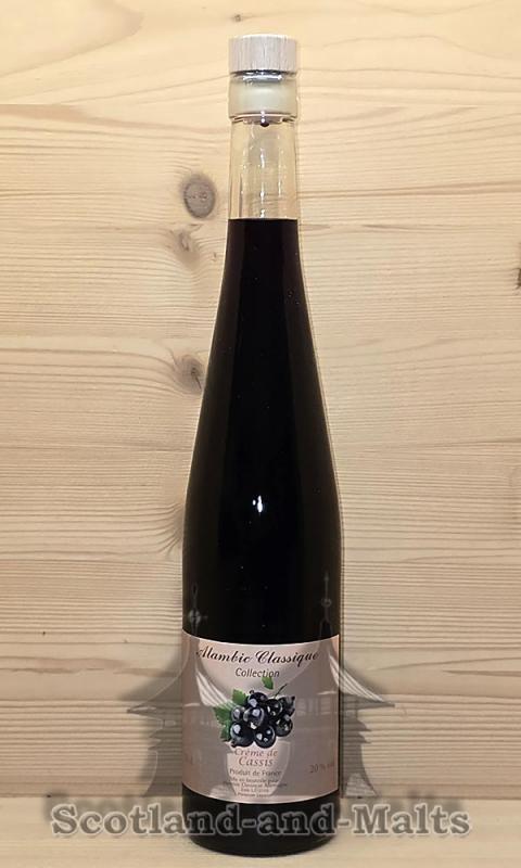 Creme de Cassis - schwarze Johannisbeerlikör mit 20,0% ein Fruchtlikör aus Frankreich - The Alambic Classique Collection