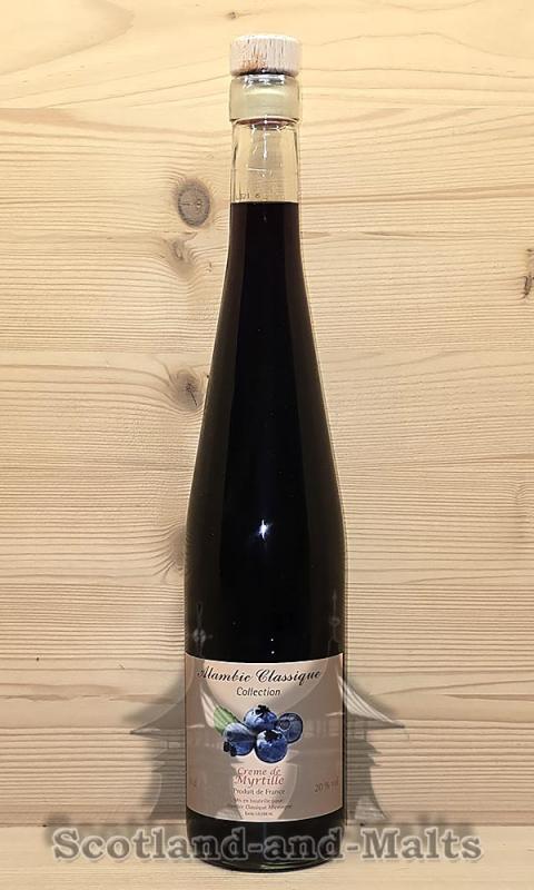 Creme de Myrtille - Heidelbeerlikör mit 20,0% ein Fruchtlikör aus Frankreich - The Alambic Classique Collection