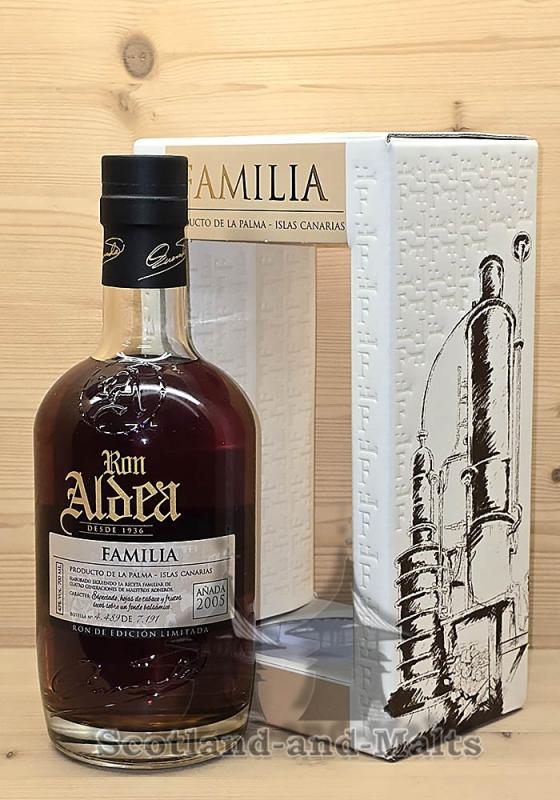 Ron Aldea Familia 16 Jahre 2005/2022 Rum aus Spanien (Kanarische Inseln) mit 43,0%