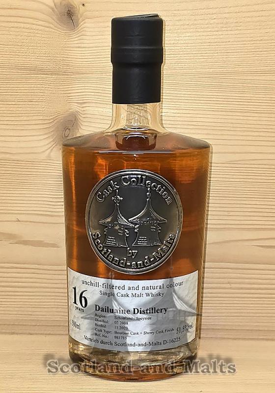 Dailuaine 2008 - 16 Jahre Bourbon Hogshead + Sherry Cask Finish mit 51,5%