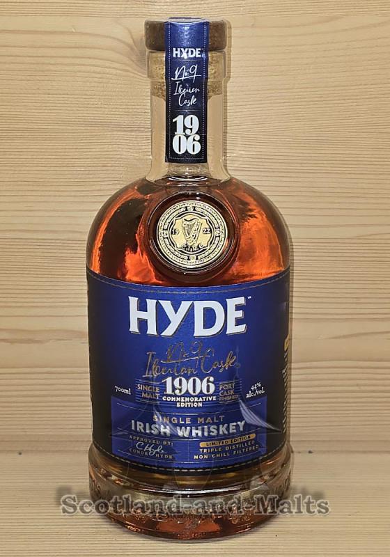 Hyde No. 9 Iberian Cask Port Cask Finish - 8 Jahre irish single Malt Whiskey - Designe ab 2025