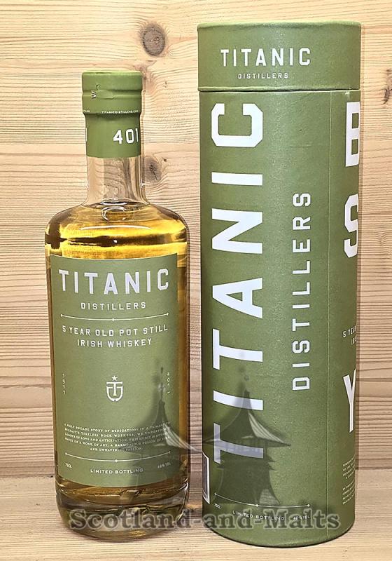 Titanic Distillers 5 Jahre Pot Still Whiskey mit 46,0%