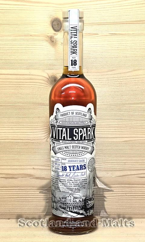 Vital Spark Batch 9 2007 - 18 Jahre Heavily Peated & Sherry Finish mit 52,1% von The Maltman - Islay single Malt scotch Whisky