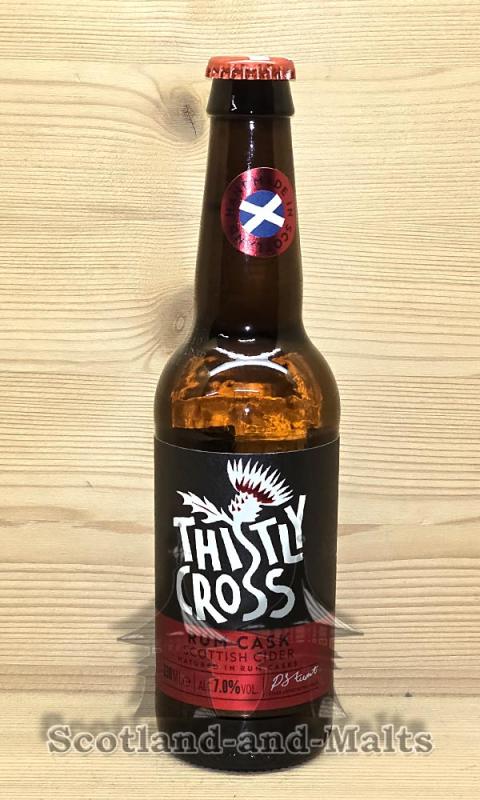 Rum Cask Cider - schottischer Cider im Rum Fass gereift mit 7,0% von Thistly Cross Cider