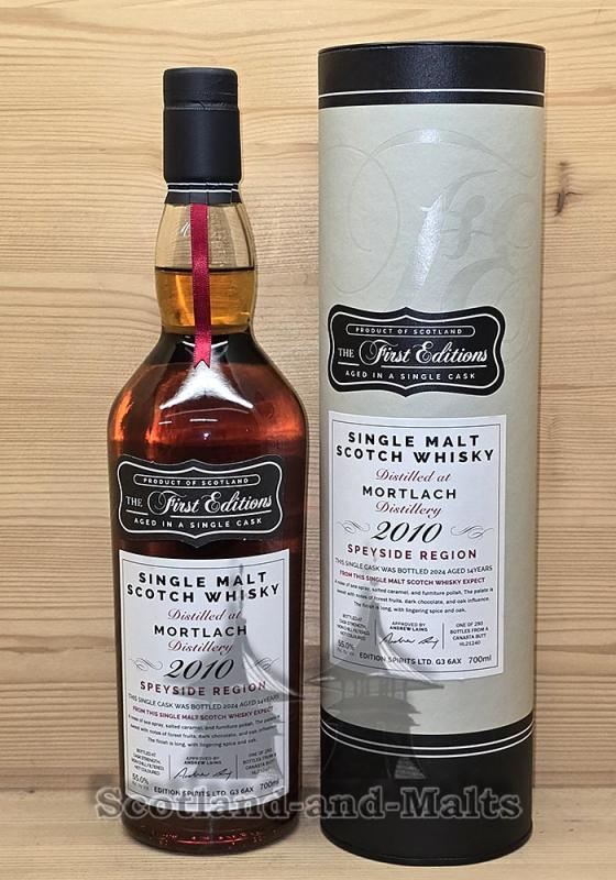 Mortlach 2010 - 14 Jahre Canasta Butt No. HL21240 mit 55,0% The First Edition von Hunter Laing