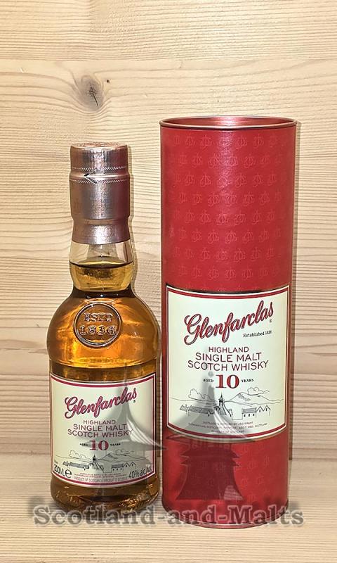Glenfarclas 10 Jahre Highland Single Malt Scotch Whisky mit 40,0% - 200ml Flasche