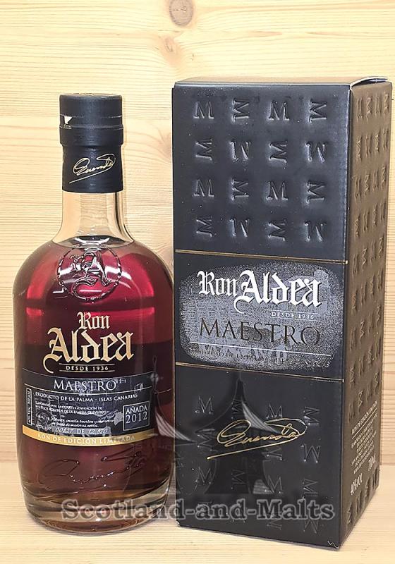 Ron Aldea Maestro 2012/2024 12 Jahre Rum aus Spanien (Kanarische Inseln) mit 40,0%