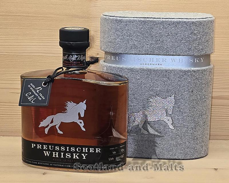 Preussischer Whisky Fass Nr: 46 mit 55,7% - 12 Jahre Spessart Oak - Preusschische Whisky Destillerie in der Uckermark