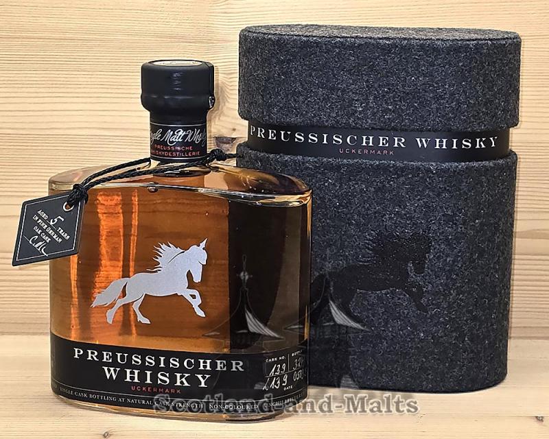 Preussischer Whisky Fass Nr: 139 mit 56,2% - 5 Jahre Spessart Oak - Preusschische Whisky Destillerie in der Uckermark