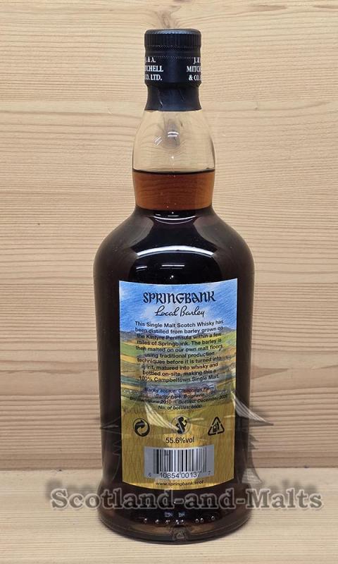 Springbank Local Barley Limited Edition 2020 - 10 Jahre Oloroso Sherry Casks mit 55,6% - Campbeltown single Malt scotch Whisky