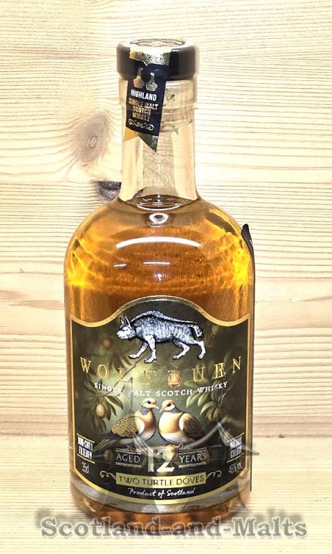 WOLFBURN 2013 CHRISTMAS RELEASE 2025 "Two Turtle Doves" - 12 Jahre Sherry + Bourbon Casks mit 46,0% - single Malt scotch Whisky Wolfburn Distillery
