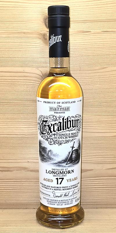 Longmorn 2008 – 17 Jahre Bourbon Cask mit 49,2% Excalibur Serie von The Maltman - single Malt scotch Whisky