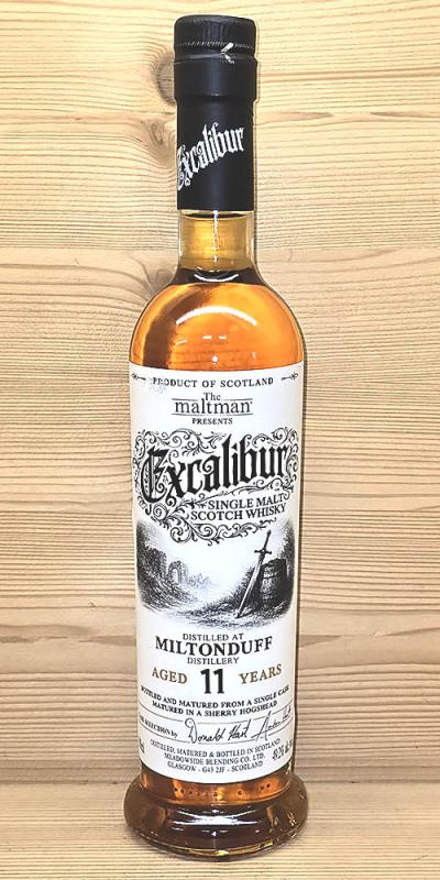 Miltonduff 2015 – 11 Jahre Sherry Cask mit 49,2% Excalibur Serie von The Maltman - single Malt scotch Whisky