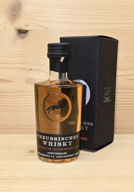 Preussischer Whisky Fass Nr: 145 mit 56,9% - 5 Jahre Fine German Oak Cask 50ml Miniatur - Preusschische Whisky Destillerie in der Uckermark