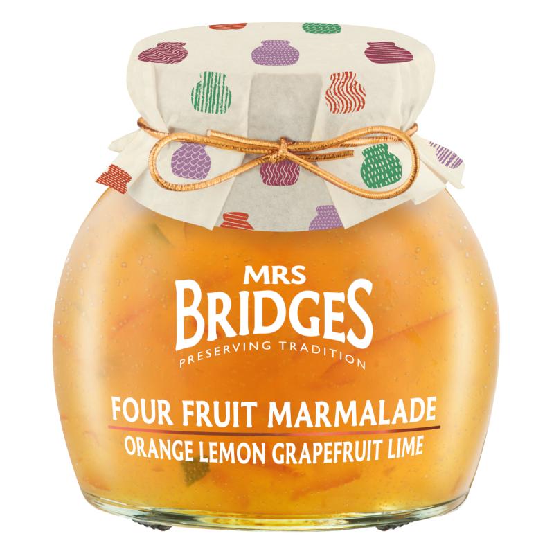 Four Fruit Marmalade - Vierfrucht Marmelade aus Orangen, Grapefruit, Zitronen und Limetten von Mrs. Bridges