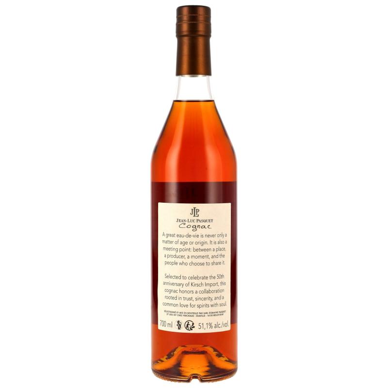 Jean Luc Pasquet Cognac Lot 76  - 1976 / 2026 50 Jahre mit 51,1% - Cognac aus Frankreich zum 50th Anniversary Kirsch Import