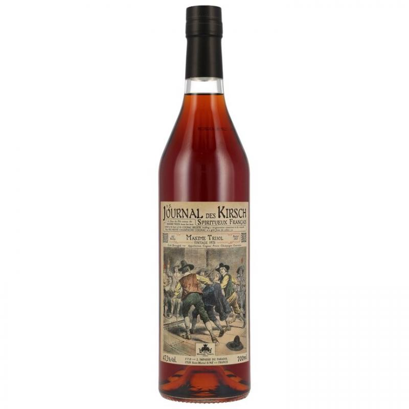 Maxime Trijol 1972 Cognac Petite Champagne Journal des Kirsch N.5 - 1972 / 2023 50 Jahre mit 47,3% - Cognac aus Frankreich