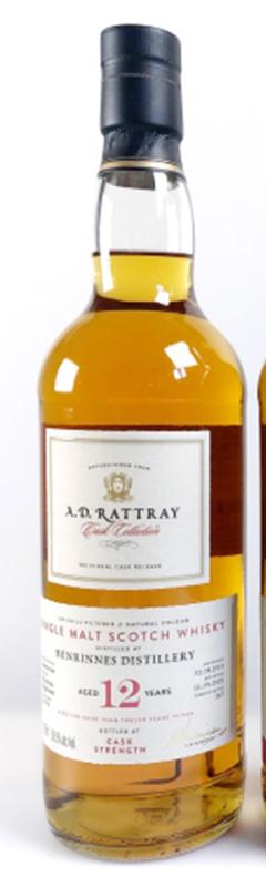 Benrinnes 2013 -12 Jahre Bourbon Hogshead No. --- mit 59,5% single Malt scotch Whisky von A.D.Rattray