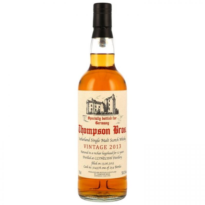 Clynelish 2013 - 12 Jahre Rechar Hogshead mit 50,1% von Thompson Bros. - single Malt scotch Whisky