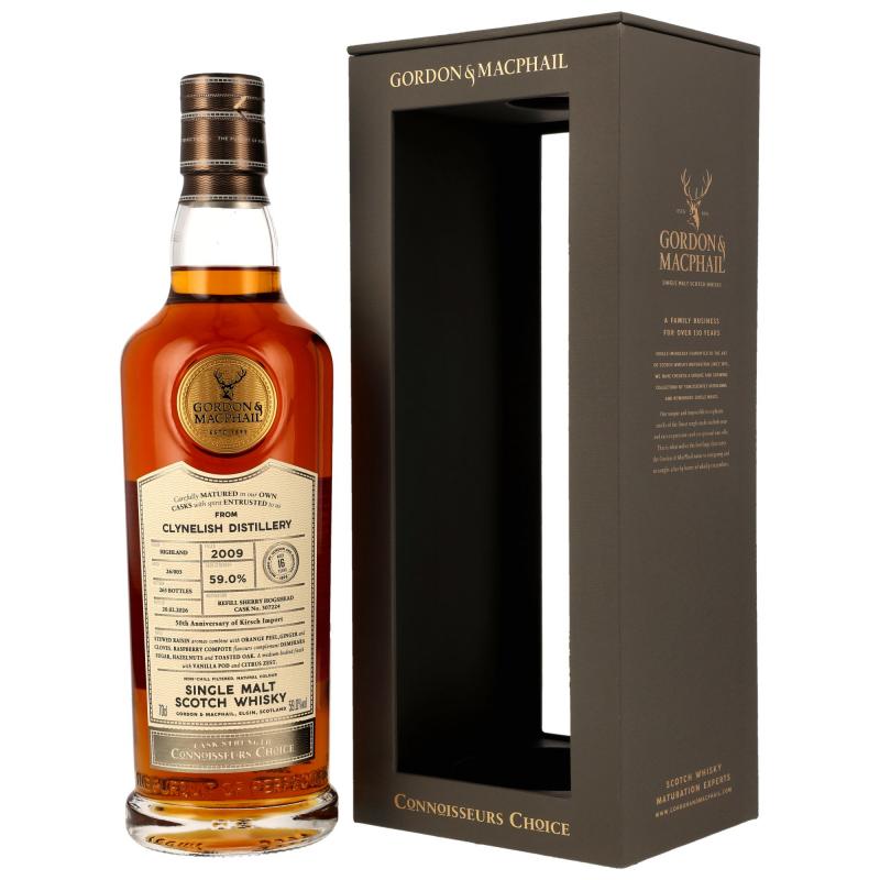 Clynelish 2009 - 16 Jahre Refill Sherry Hogshead No.: 307224 mit 59,0% - single Malt scotch Whisky von Gordon & MacPhail