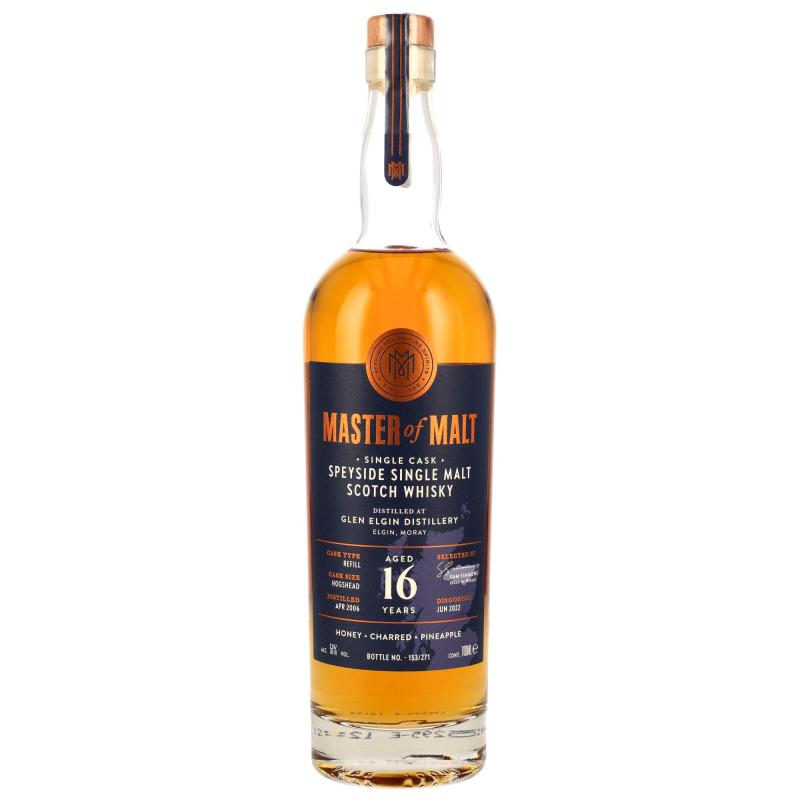 Glen Elgin 2006 - 16 Jahre Refill Hogshead mit 51,0% - Master of Malt Single Cask Bottlings