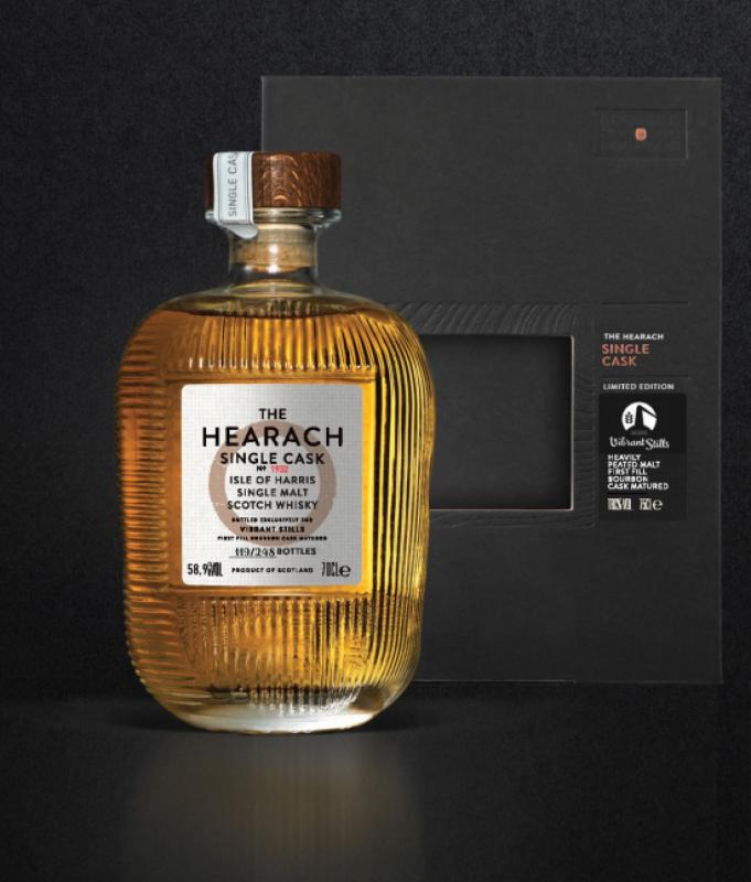 Hearach 2018 "Vibrant Stills" Single Bourbon Cask No. 1932 mit 58,9% - Isle of Harris Distillery