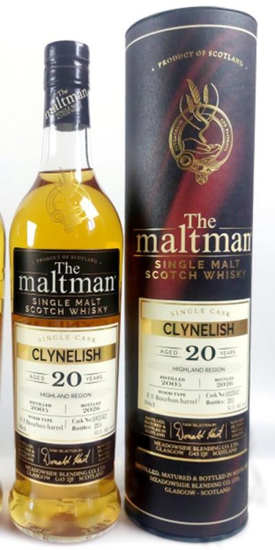 Clynelish 2005 - 20 Jahre 1st Fill Bourbon Barrel No. 102342 mit 51,5% von The Maltman - single Malt scotch Whisky