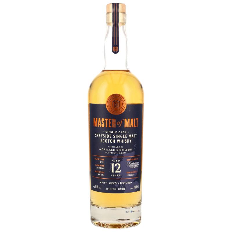 Mortlach 2013 - 12 Jahre Refill Hogshead mit 61,6% - Master of Malt Single Cask Bottlings