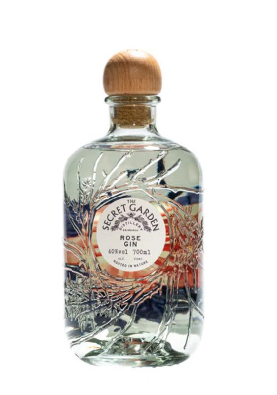 Secret Garden "Rose Gin" - Scottish Gin mit 40,0% - London Dry Gin von Secret Garden Distillery from Edinburgh
