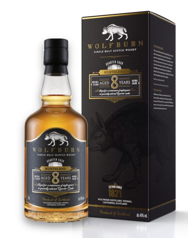 Wolfburn Northland 8 Jahre Quarter Casks mit 46,0% - single Malt scotch Whisky aus der Wolfburn Distillery