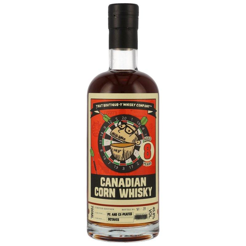 Canadian Corn Whisky 8 Jahre PX + ex-Peated Octaves mit 45,8% von That Boutique-y Whisky Company von Atom Supplies Limited - Mais Whisky aus Kanada / Sample ab