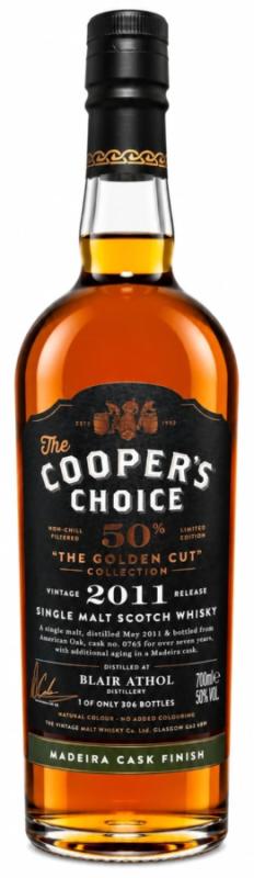 Blair Athol 2011 - 15 Jahre American Oak + Madeira Finish Cask No. 0765 mit 50,0% Single Malt Scotch Whisky von Coopers Choice The Golden Cut