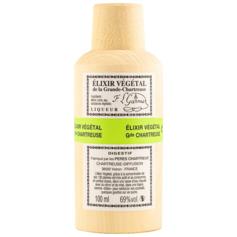 Chartreuse Elixir Vegetal mit 69,0% -  Französischer Kräuterlikör von den Kartäusermönchen
