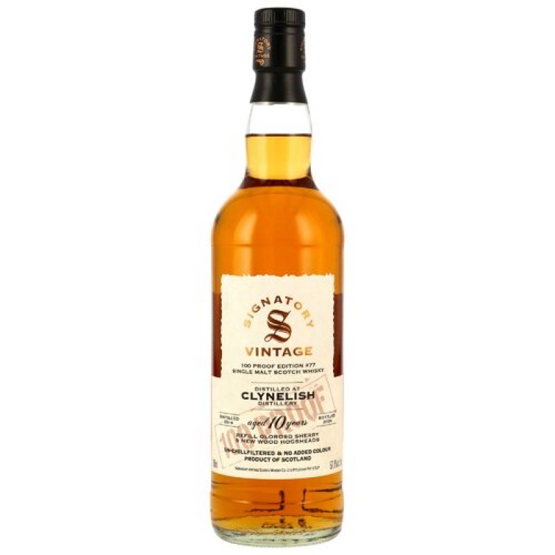 Clynelish 2016 - 10 Jahre Refill Oloroso Sherry & New Wood Casks Signatory Vintage 100 Proof Edition #77 - Highland Single Malt Scotch Whisky mit 57,1% von Signatory