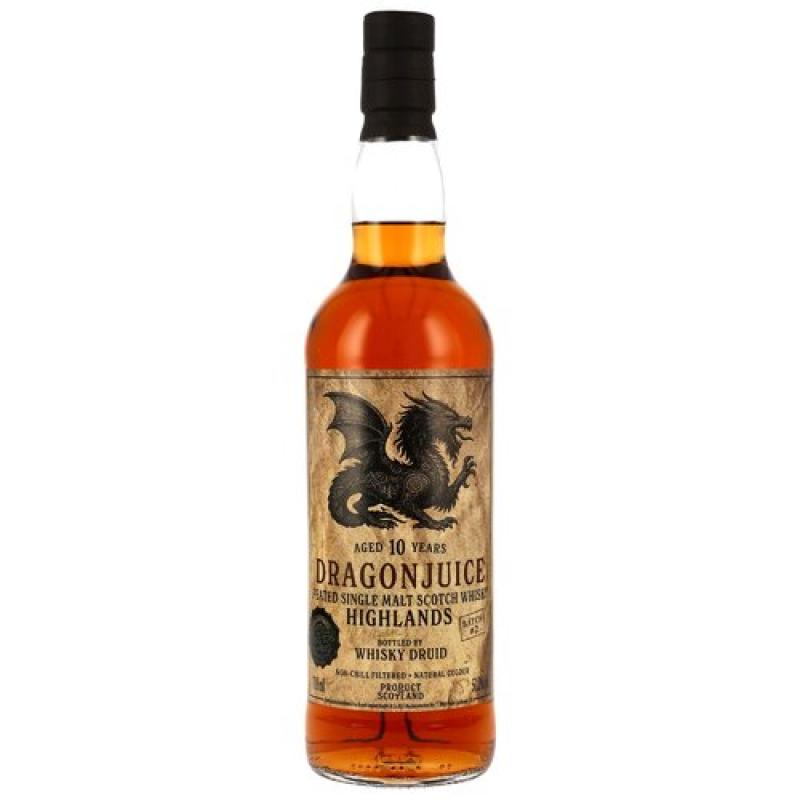Dragonjuice 10 Jahre Highlands (Ledaig) Batch #2 - Peated Single Malt Whisky mit 50,2% - Whisky Druid